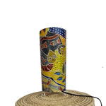 The Fish, Madhubani handpainted lamp-