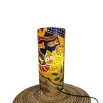 The Fish, Madhubani handpainted lamp-