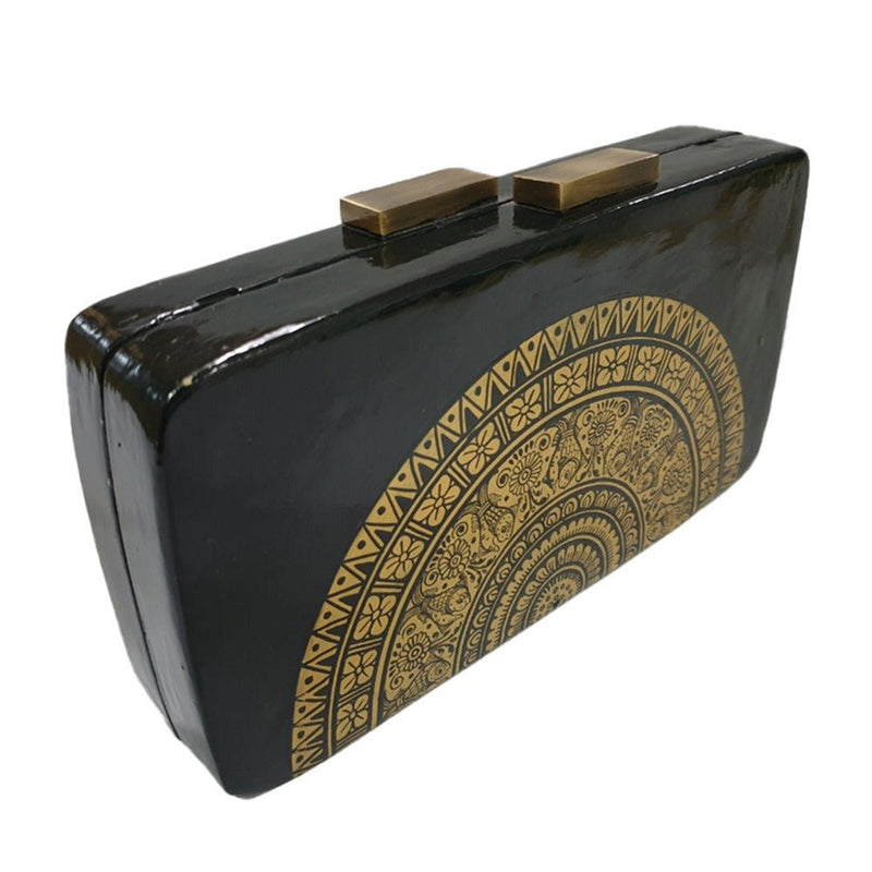 THE FISH , RECTANGLE PAPER MACHE CLUTCH-Paper Mache Clutch