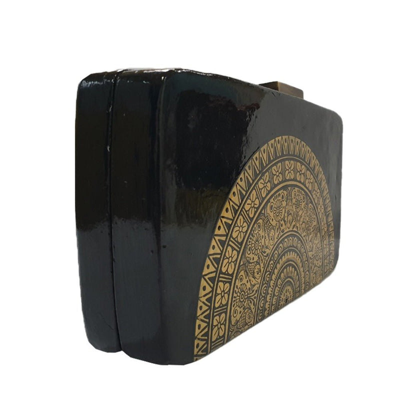 THE FISH , RECTANGLE PAPER MACHE CLUTCH-Paper Mache Clutch