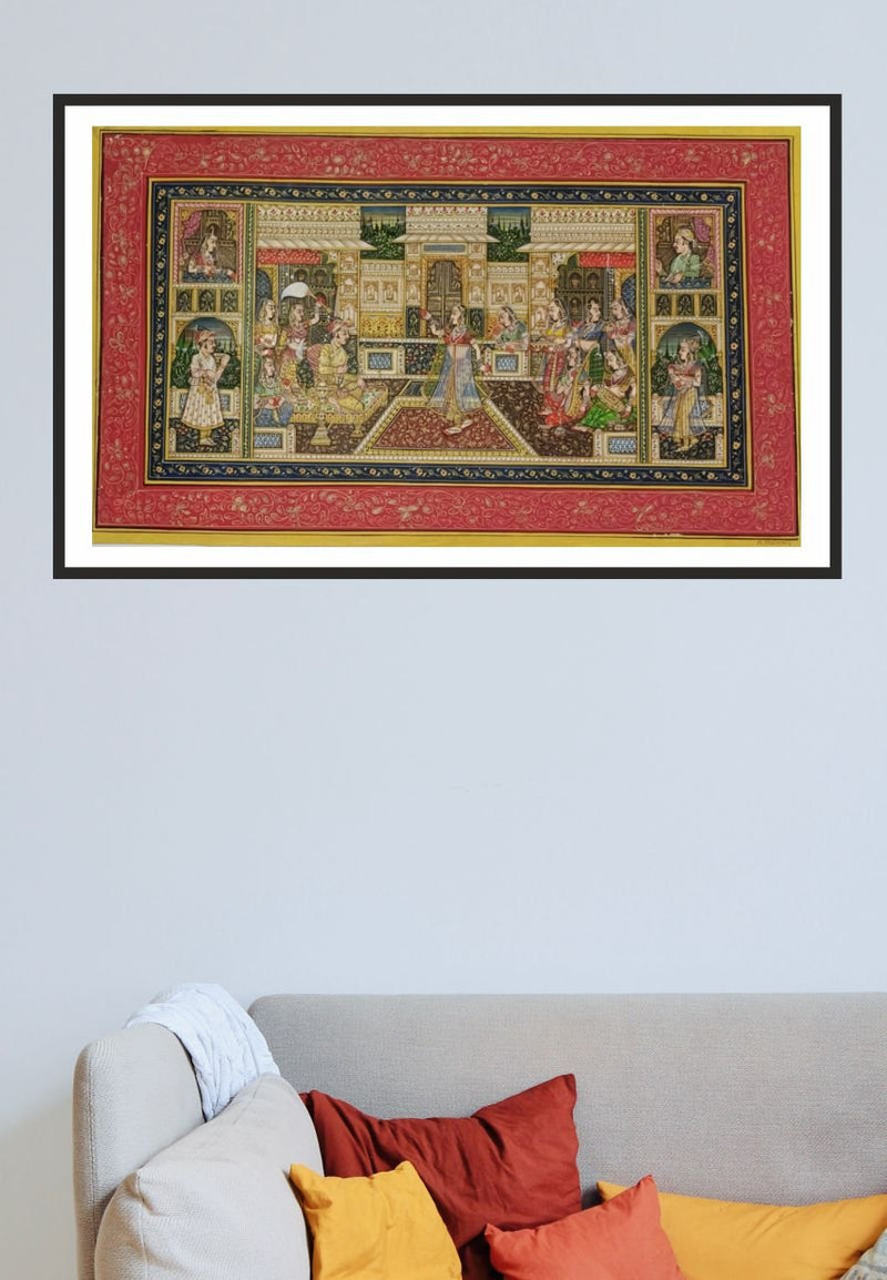 Mughal court miniature art