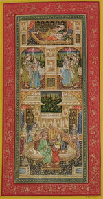 The Mughal Court Miniature style Art