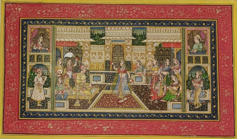 Buy the mughal court Miniature painting