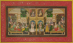 The Mughal Court: Miniature style by Mohan Prajapati-