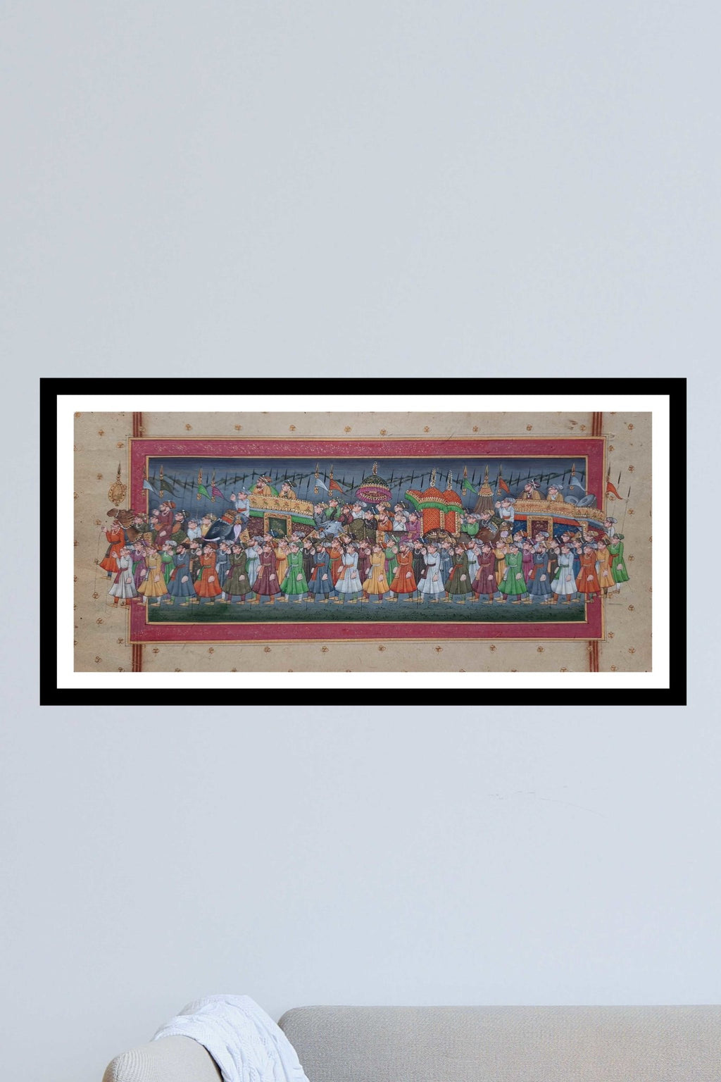 The Procession Miniature painting