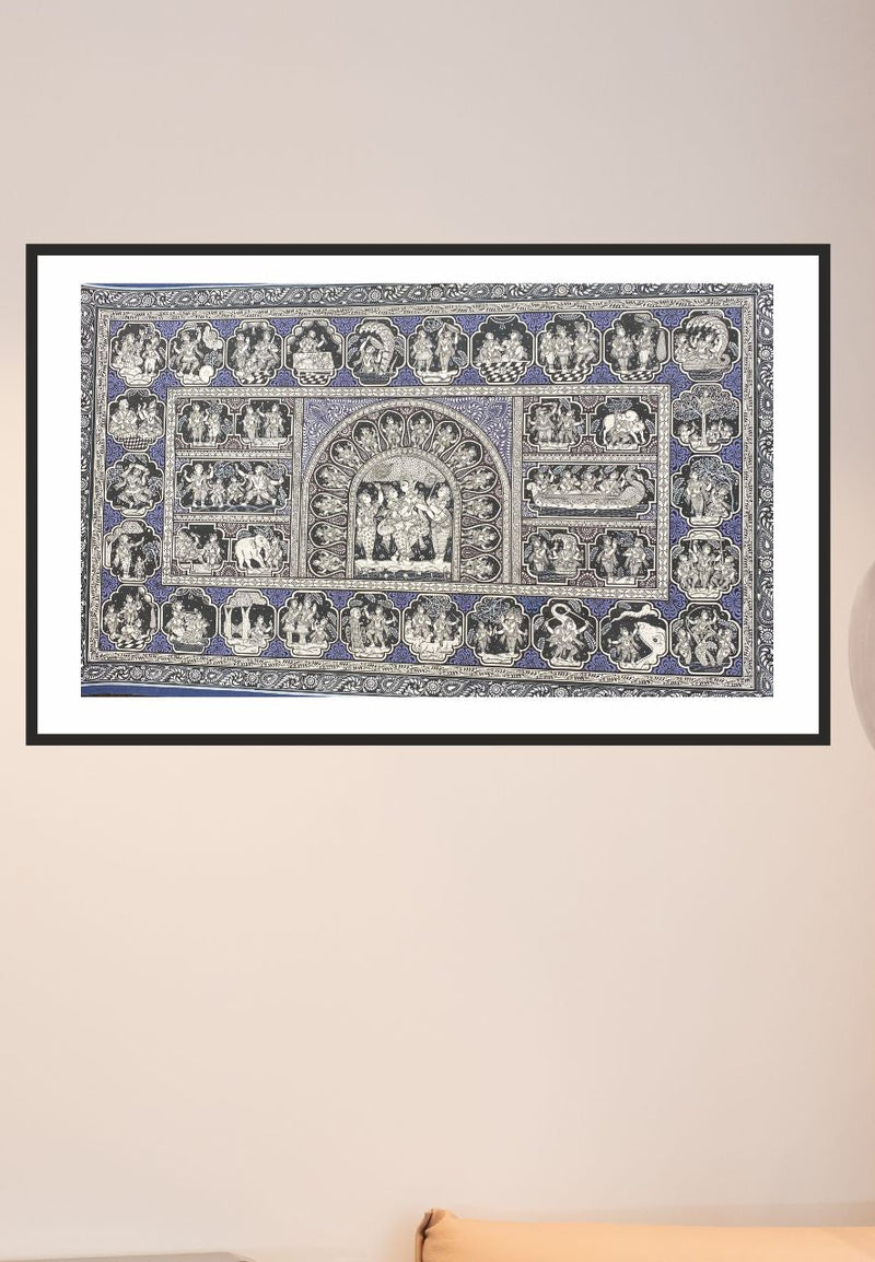 The story of Krishna: handpainted in Pattachitra art by Apindra Swain-
