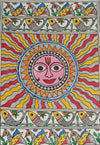 THE SUN: MADHUBANI PAINTING BY PRITI KARN-Paintings by Master Artists
