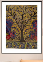 THE TALE OF TWO LOVERS, MADHUBANI PAINTING BY PRATIMA BHARTI-