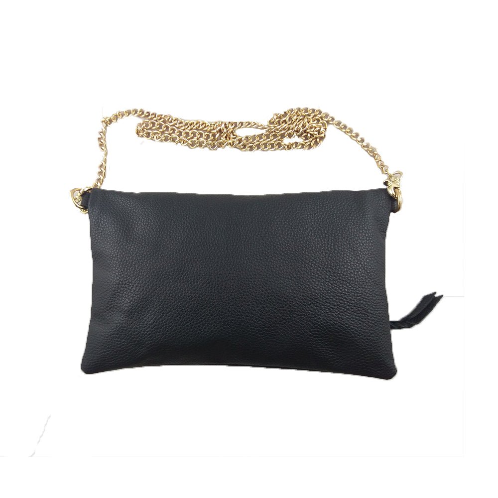 THE WHITE BIRDS BLACK LEATHER SLING-Women's Leather Bag