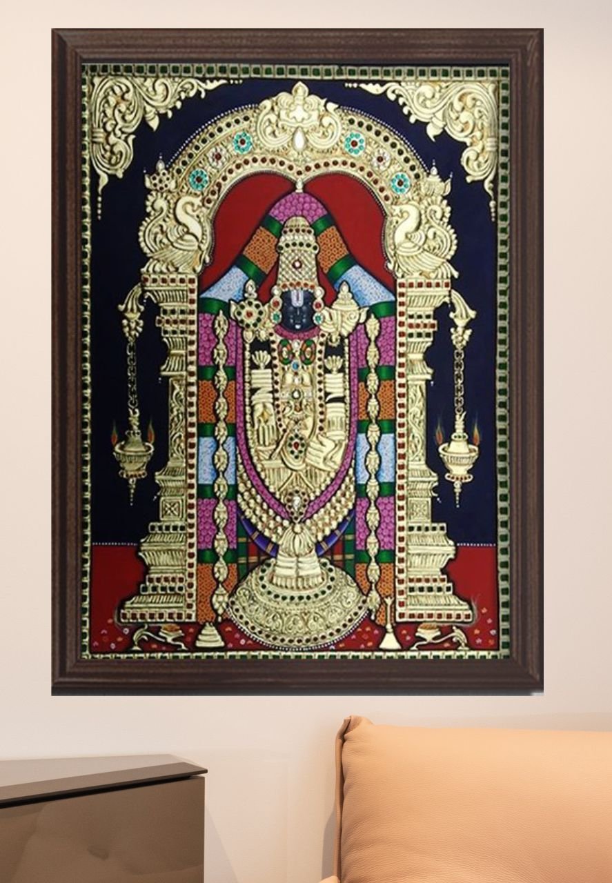 Tirupati Balaji Tanjore Art