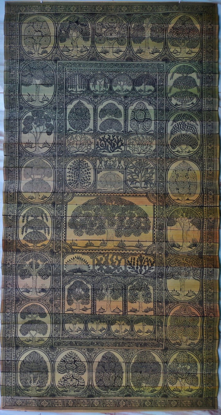 Tree of Life, in Talapatra Palm Leaf Art by Sanju Swain Thumbnail