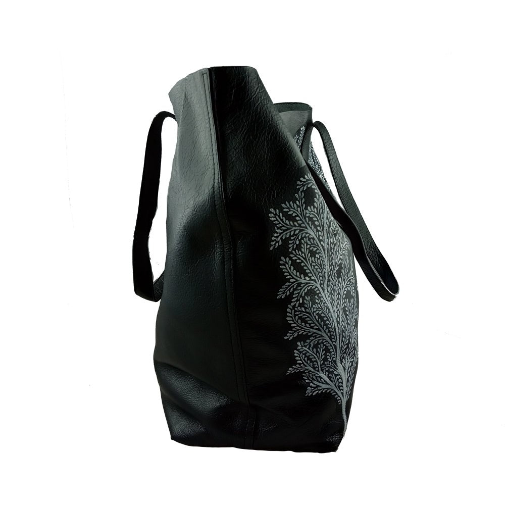 TREE OF LIFE, LEATHER TOTE BAG-