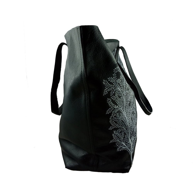 TREE OF LIFE, LEATHER TOTE BAG-