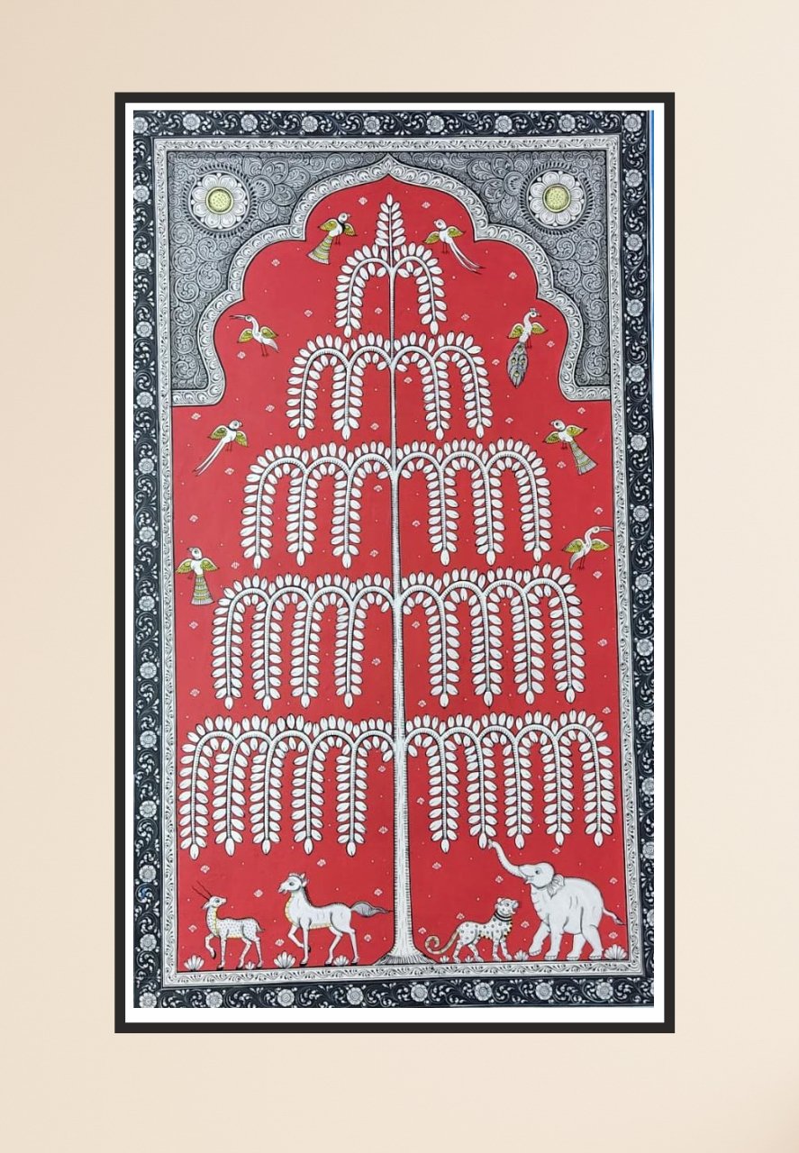 Tree of Life Pattachitra painting by Apindra Swain