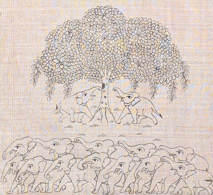 The Resplendent Tree of Life: Phad Painting by Kritika Joshi Thumbnail