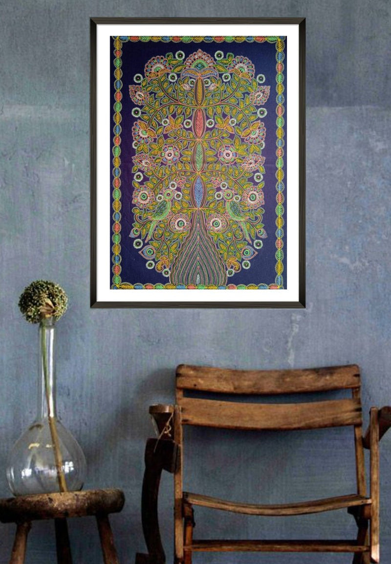 Tree of Life: Rogan Art by Rizwan Khatri-Paintings by Master Artists