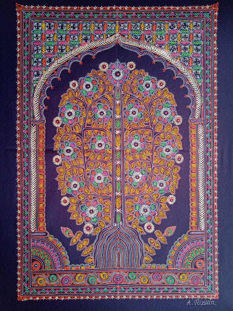 Tree of Life: Rogan Art by Rizwan Khatri-Paintings by Master Artists