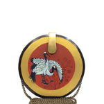 Trung Trung Karmo Round Wood Clutch