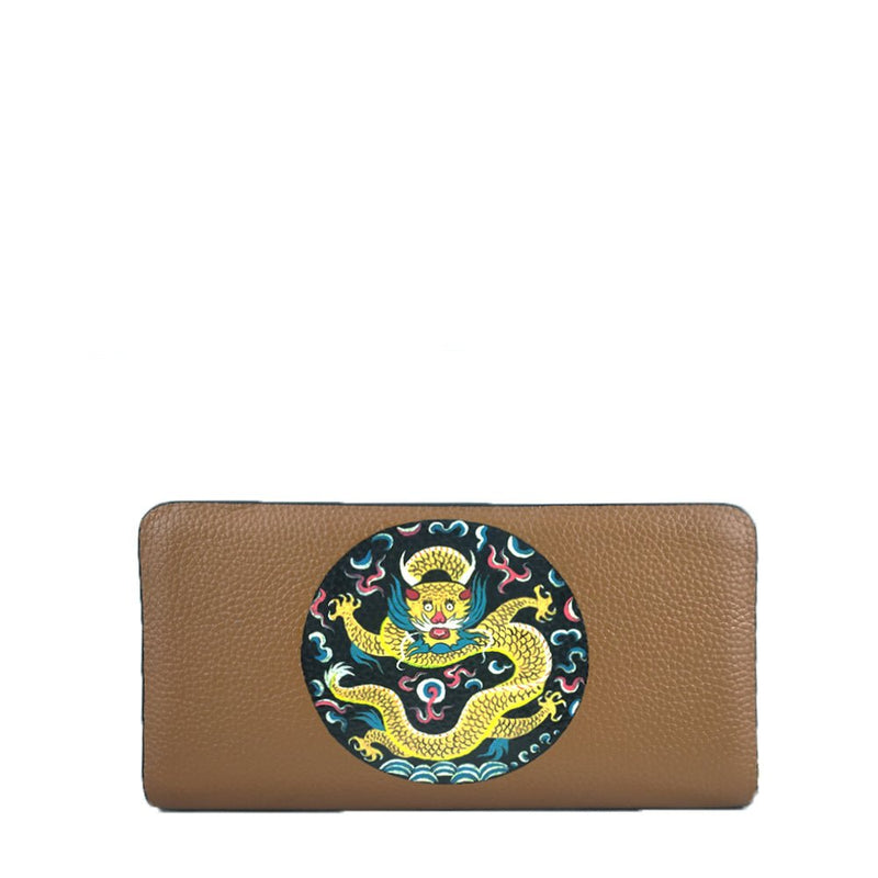 WHERE BE DRAGONS, TAN WALLET-