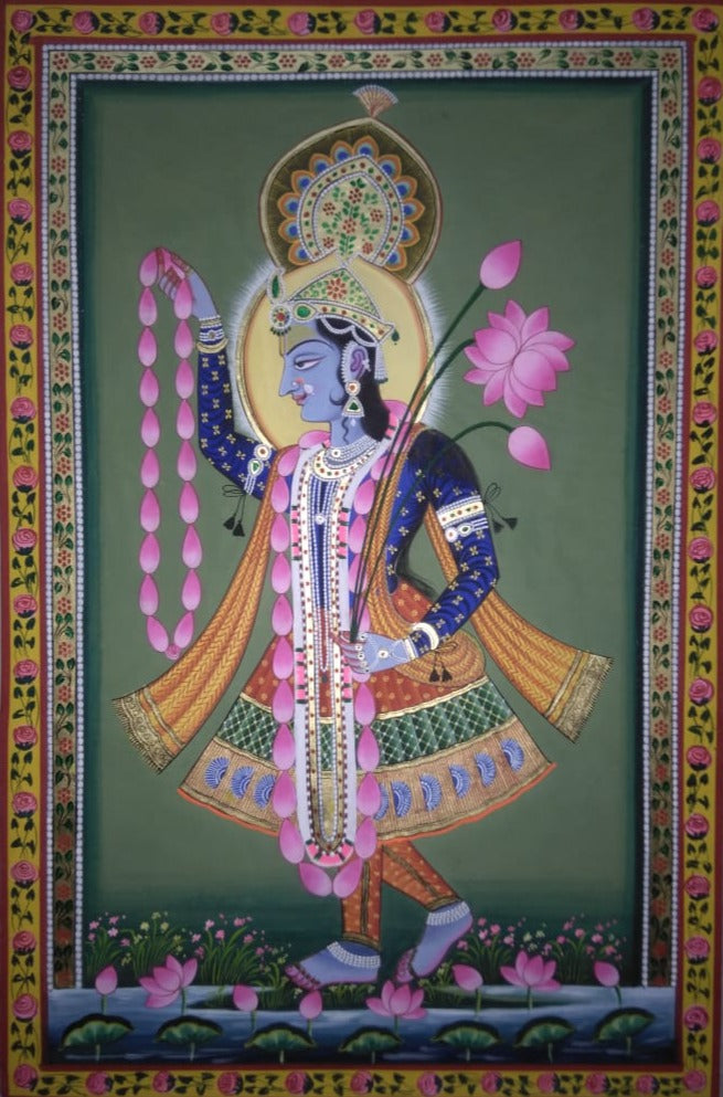 Yamuna Maharani Pichwai Painting for sale